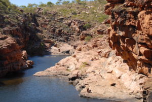 Bell Gorge downriver from the falls.