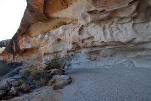 Overhang at Cave Hill.