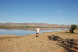 Kim at the Pentecost River.