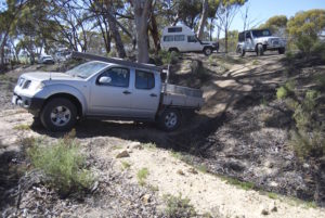 Tony and Cherry in their Navara.