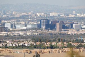 Business district from Newport Coast.