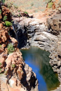 The swimming hole at Lennard Gorge.