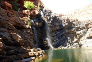 The waterfall at Lennard Gorge.