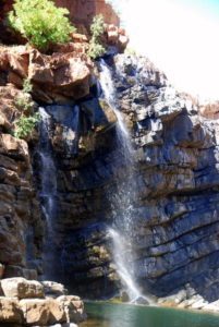 The waterfall at Lennard Gorge.