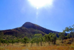 Unnamed peak in the King Leopold Range on the drive into Lennard Gorge.