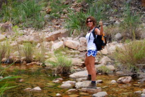 On the way up to the swimming hole.