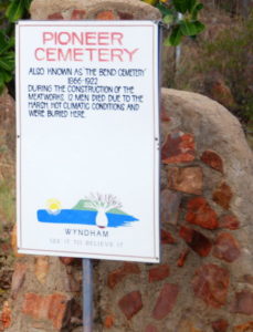 Pioneer Cemetery sign