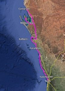 Perth to the North West.