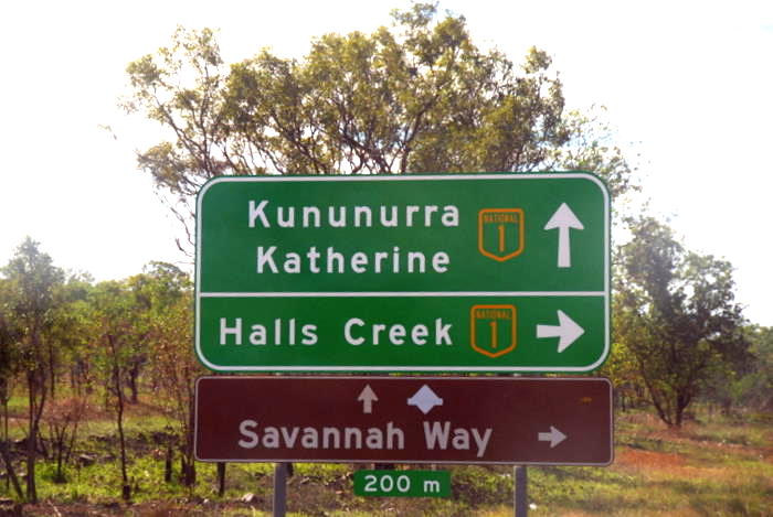 Intersection of Great Northern Highway and Victoria Highway