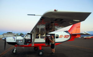 Our pilot and plane.