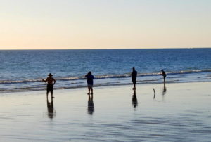 Fishermen on Cable Beach.