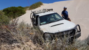 Mike next to the forlorn Rodeo.