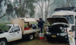 Tony and Kim repair crack in frame on ute