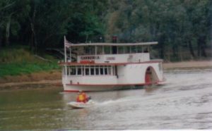 Second boat into Echuca.