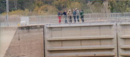 Discussions on the best way to get around the weir.