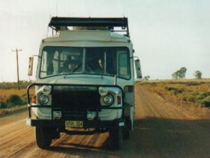 The Bus on the road from Wentworth to Renmark