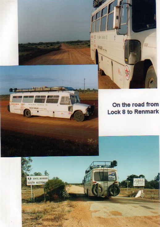 The Bus on the road to Renmark.