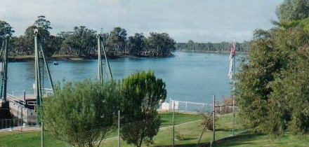 Downriver from Lock One.