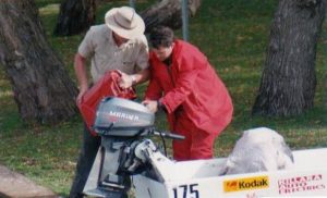 Kim and Tony refuelling.