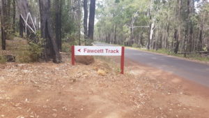Start of the Fawcett Track.
