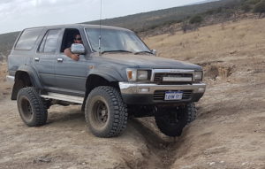 Eugene and Tracy in the Surf.