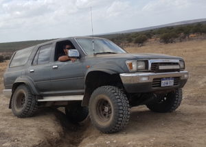 Eugene and Tracy in the Surf.