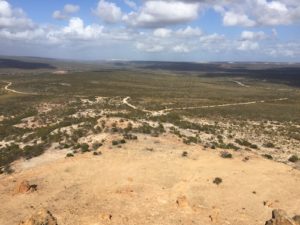 View of car park from Mt Curious.