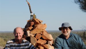 Jeff and Phil at the cairn.