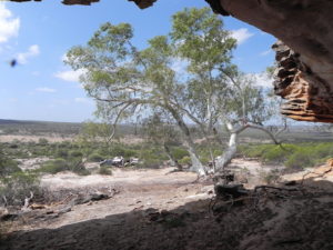 View east from the cave.