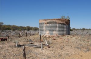 Disused tank.