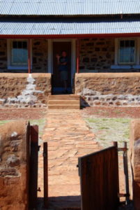 Entrance to Barrow Creek Telegraph Station.