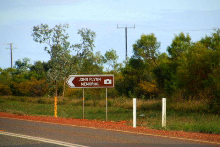 At the junction of the Stuart and Barkly Highways about twenty kilometres north of Tennant Creek.
