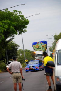 Oversize load in Katherine.