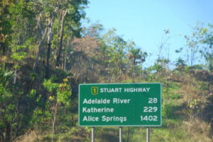 On the way to Adelaide River.