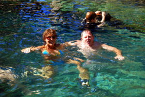 Tammy and Kim at Mataranka.