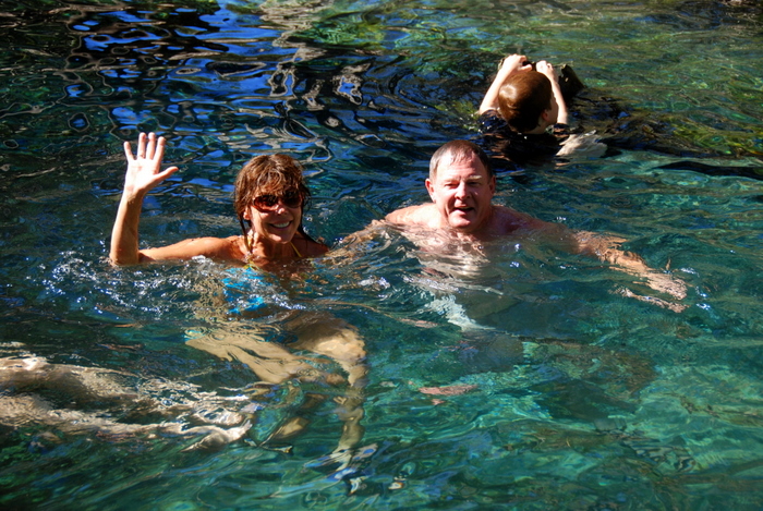 Tammy and Kim at Mataranka.