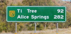 On the way to Ti Tree.