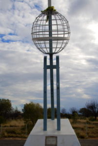 The Tropic of Capricorn marker was erected as part of the Australian Bicentennial celebrations.