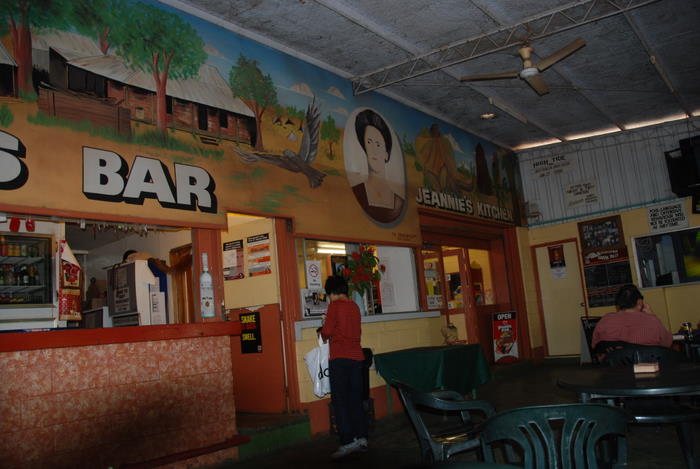 Bar at Mataranka Caravan Park.