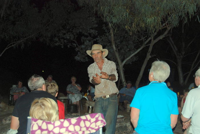 Bush poet, Jimmy Hooker.
