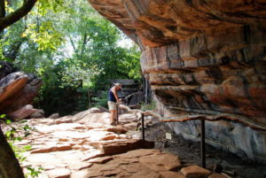 At Ubirr rock art site.