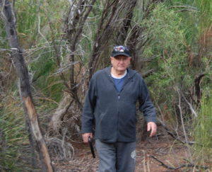 Phil on the walk track near Montys Pass.