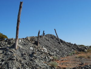 Tailings dump at Mt Jackson goldfields.