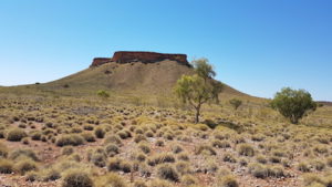 Flat top mesa.