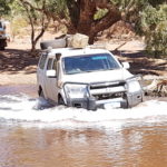 Greg and Margot in the Colorado at Oakover Crossing.