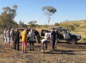 Morning briefing at Skull Springs.
