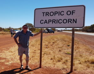 Kim at the Tropic of Capricorn.