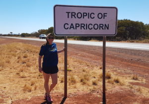 Carrie at the Tropic of Capricorn.