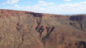 Mount Augustus from chopper.