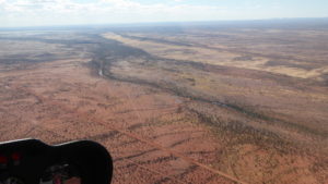Mount Augustus surrounds from chopper.